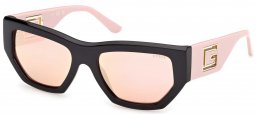 Gafas de Sol - Guess - GU00291 - 05U  SHINY BLACK // LIGHT BURGUNDY