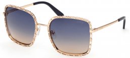 Gafas de Sol - Guess - GU00296 - 32W  SHINY GOLD // BLUE GRADIENT