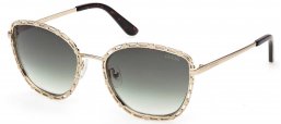 Gafas de Sol - Guess - GU00297 - 32P  SHINY PALE GOLD // GREEN GRADIENT