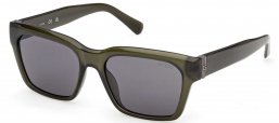 Gafas de Sol - Guess - GU00299 - 96A  SHINY OLIVE GREEN // DARK GREY