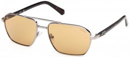 Gafas de Sol - Guess - GU00301 - 08E  SHINY LIGHT RUTHENIUM // LIGHT BROWN