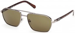 Gafas de Sol - Guess - GU00301 - 08N  SHINY LIGHT RUTHENIUM // GREEN