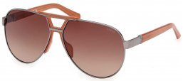 Gafas de Sol - Guess - GU00304 - 08F  SHINY DARK RUTHENIUM // BROWN GRADIENT