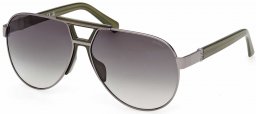 Gafas de Sol - Guess - GU00304 - 08P  SHINY DARK RUTHENIUM // GREEN GRADIENT