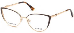 Monturas - Guess - GU2813 - 049  MATTE GOLD DARK BROWN