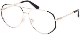 Monturas - Guess - GU50247 - 002  MATTE BLACK SHINY PALE GOLD