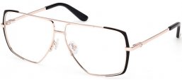 Lunettes de vue - Guess - GU50248 - 002  MATTE BLACK SHINY PALE GOLD