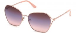 Gafas de Sol - Guess - GU7687 - 28C  SHINY GOLD // GREY GRADIENT MIRROR