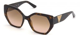Sunglasses - Guess - GU7741 - 52G  DARK HAVANA // BROWN GRADIENT MIRROR