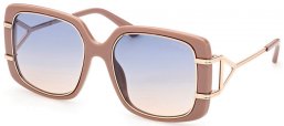 Lunettes de soleil - Guess - GU7854 - 57W  SHINY BEIGE // BLUE GRADIENT