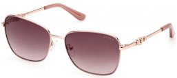 Lunettes de soleil - Guess - GU7884 - 74F  PINK GOLD // BROWN GRADIENT