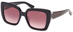 Sunglasses - Guess - GU7889 - 01T  SHINY BLACK // BURGUNDY GRADIENT