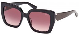 Gafas de Sol - Guess - GU7889 - 01T  SHINY BLACK // BURGUNDY GRADIENT