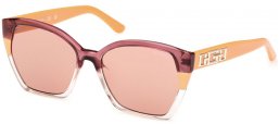 Gafas de Sol - Guess - GU7912 - 44E  BURGUNDY ORANGE CRYSTAL // LIGHT BROWN