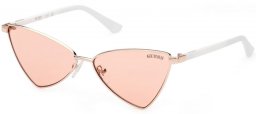 Lunettes de soleil - Guess - GU8286 - 32E  SHINY GOLD // LIGHT BROWN