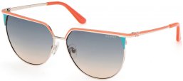 Gafas de Sol - Guess - GU00132 - 74P  SHINY PALE GOLD ORANGE // GREEN GRADIENT