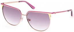 Lunettes de soleil - Guess - GU00132 - 83Z  SHINY ROSE GOLD PINK // VIOLET GRADIENT