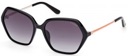 Sunglasses - Guess - GU00134 - 01B  SHINY BLACK // GREY GRADIENT