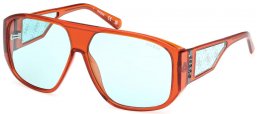 Sunglasses - Guess - GU00135 - 44V  SHINY ORANGE // LIGHT BLUE