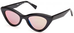 Gafas de Sol - Guess - GU00137 - 01U  SHINY BLACK // LIGHT BORDEAUX MIRROR