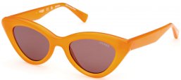 Lunettes de soleil - Guess - GU00137 - 44E  SHINY ORANGE // BROWN