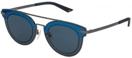 Sunglasses - Police - SPL349 HALO 2 - 0568 DARK GREY // BLUE GRADIENT