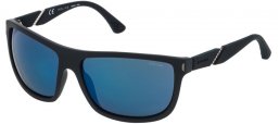 Gafas de Sol - Police - SPL351 SPEED 2 - 92EB BLACK // GREY MIRROR BLUE