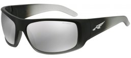 Sunglasses - Arnette - AN4179 LA PISTOLA - 22536G  FUZZY BLACK TRASLUCENT GREY // LIGHT GREY MIRROR SILVER