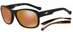 Sunglasses - Arnette - AN4209 UNCORKED - 22737D FUZZY BLACK // BROWN MIRROR BRONZE