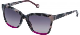 Sunglasses - Carolina Herrera - SHE744 - 09BB HAVANA BLACK PINK // GREY GRADIENT