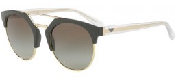 Sunglasses - Emporio Armani - EA4092 - 55788E MILITAY GREEN PALE GOLD // GREEN GRADIENT