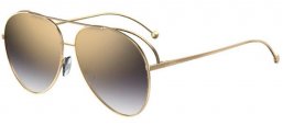 Lunettes de soleil - Fendi - FF 0286/S - J5G (FQ) GOLD // GREY GRADIENT GOLD MIRROR