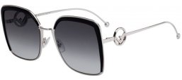 Sunglasses - Fendi - FF 0294/S - 807 (9O)  BLACK // DARK GREY GRADIENT