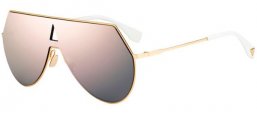 Sunglasses - Fendi - FF 0193/S - 000 (0J) ROSE GOLD // GREY ROSE GOLD MIRROR