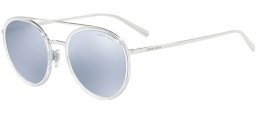 Sunglasses - Giorgio Armani - AR6051 - 30156J SILVER CRYSTAL // BLUE MIRROR WHITE