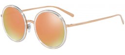 Sunglasses - Giorgio Armani - AR6052 - 30114Z BRONZE CRYSTAL // GREY MIRROR ROSE GOLD