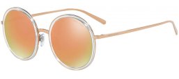 Gafas de Sol - Giorgio Armani - AR6052 - 30114Z BRONZE CRYSTAL // GREY MIRROR ROSE GOLD