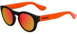 Sunglasses - Havaianas - TRANCOSO/M - QTB (UZ) BLACK ORANGE // RED FLASH