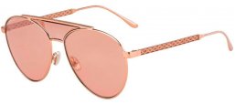 Sunglasses - Jimmy Choo - AVE/S - BKU (2S) GOLD NUDE // PINK SILVER GRADIENT