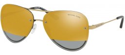 Lunettes de soleil - Michael Kors - MK1026 LA JOLLA - 11681Z PALE GOLD TONE // BLOCK GOLD MIRROR