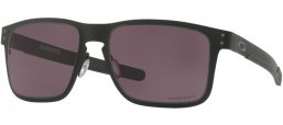 Lunettes de soleil - Oakley - HOLBROOK METAL OO4123 - 4123-11 MATTE BLACK // PRIZM GREY