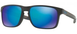 Sunglasses - Oakley - HOLBROOK MIX OO9384 - 9384-10 STEEL // PRIZM SAPPHIRE POLARIZED