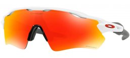 Sunglasses - Oakley - RADAR EV PATH OO9208 - 9208-72 POLISHED WHITE // PRIZM RUBY