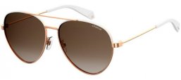 Lunettes de soleil - Polaroid - PLD 6055/S - VK6 (LA) WHITE // BROWN GRADIENT POLARIZED