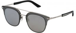 Gafas de Sol - Police - SPL584 HALO 4 - 579X GREY SHINY PALLADIUM // GREY MIRROR SILVER