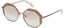 Gafas de Sol - Police - SPL837L - 8FFD GREY GOLD // GREY GRADIENT MIRROR GOLD