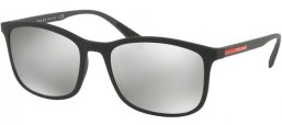 Sunglasses - Prada Linea Rossa - SPS 01TS - DG02B0 BLACK RUBBER // LIGHT GREY MIRROR SILVER