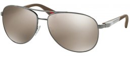 Gafas de Sol - Prada Linea Rossa - SPS 51OS - 5AV1C0 GUNMETAL // MIRROR GOLD