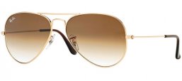 Sunglasses - Ray-Ban® - Ray-Ban® RB3025 AVIATOR LARGE METAL - 001/51 GOLD // CRYSTAL BROWN GRADIENT