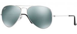 Lunettes de soleil - Ray-Ban® - Ray-Ban® RB3025 AVIATOR LARGE METAL - W3275 SILVER // CRYSTAL GREY MIRROR